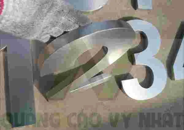 GIA CÔNG CHỮ NỔI GIÁ RẺ chữ inox trắng