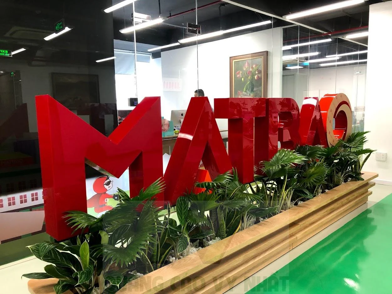BẢNG HIỆU CÔNG TY MẮT BÃO chữ nổi Mắt Bão