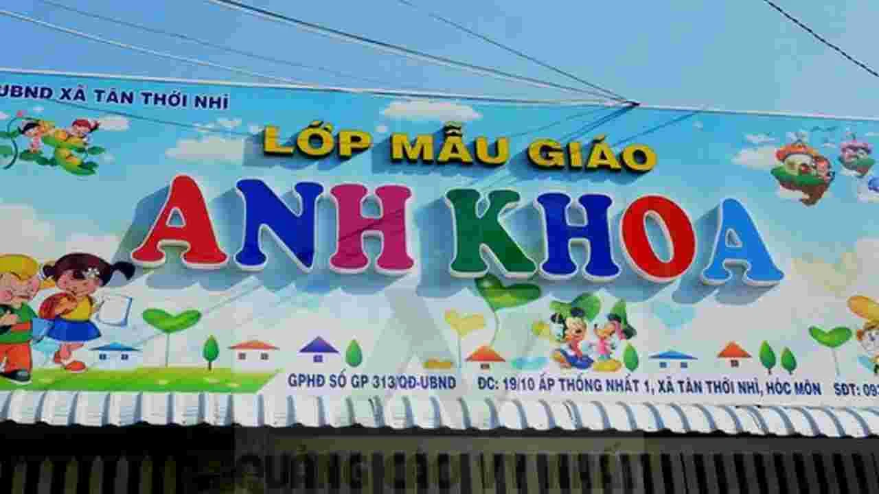 BẢNG HIỆU TRƯỜNG MẦM NON bảng hiệu trường mần non