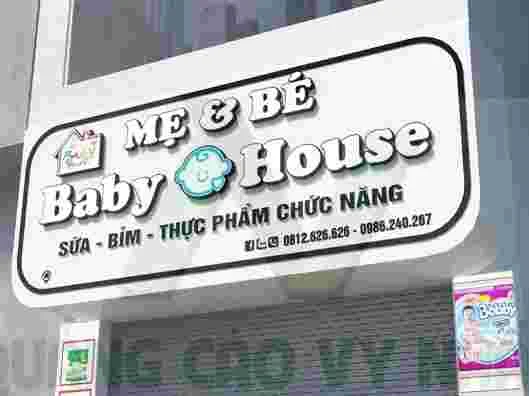 LÀM BẢNG HIỆU SHOP THỜI TRANG TRỌN GÓI bảng hiệu shop mẹ và bé