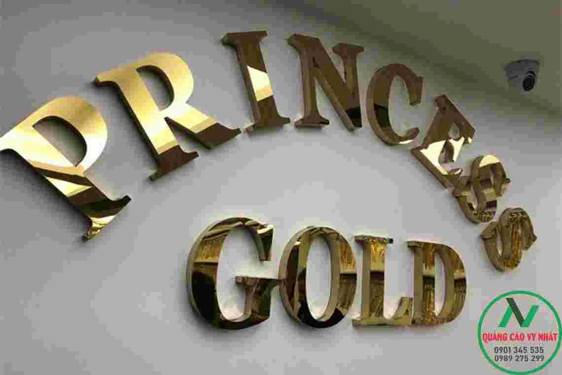CHỮ NỔI INOX GIÁ RẺ CHỮ INIOX VÀNG