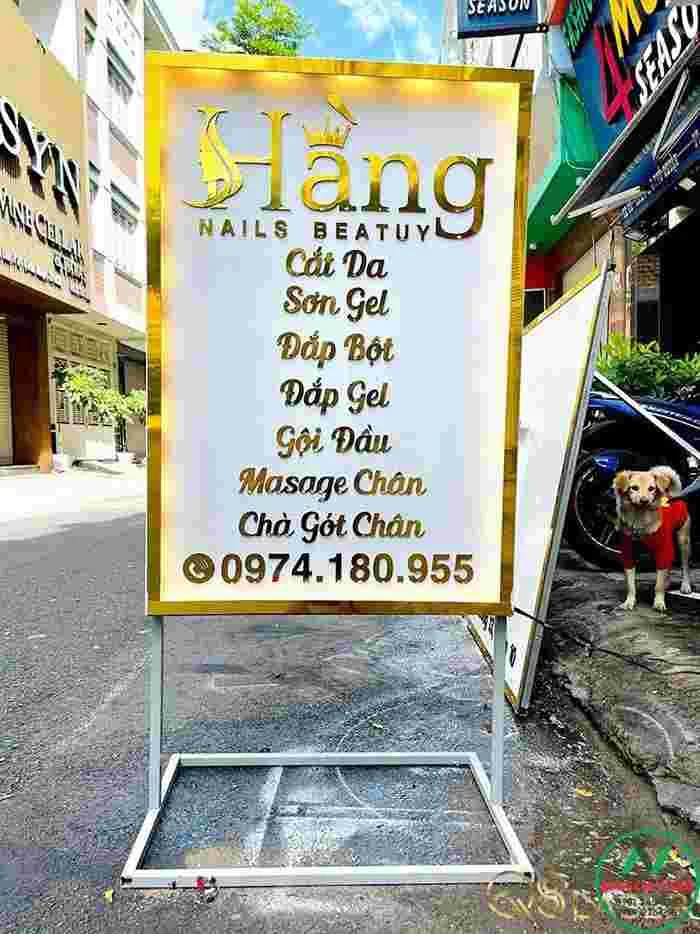 BẢNG HIỆU QUẢNG CÁO GIÁ RẺ bảng hiệu nail hai mặt
