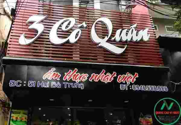 CÁCH ĐẶT TÊN NHÀ HÀNG HAY, DỄ NHỚ bảng hiệu nhà hàng đẹp 3