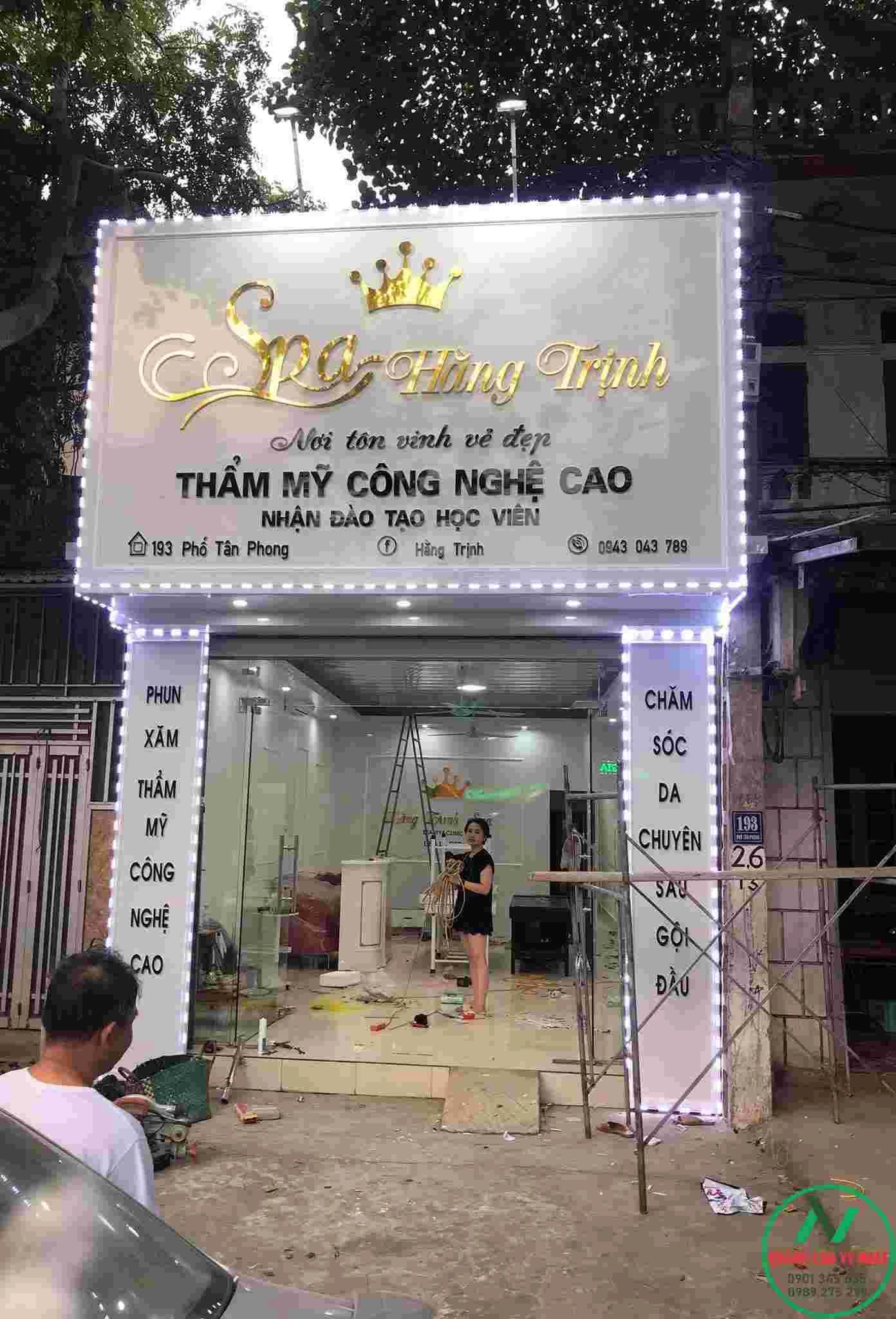 BẢNG HIỆU QUẢNG CÁO GIÁ RẺ bảng hiệu spa