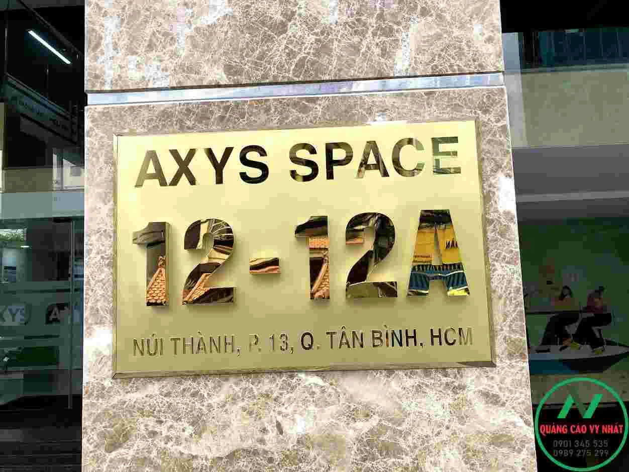 BẢNG SỐ NHÀ LẤY LIỀN bảng số nhà inox xước