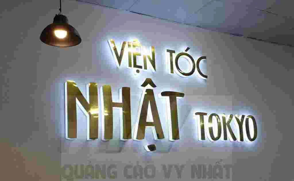 CHỮ NỔI ALU GƯƠNG VÀNG chữ alu gương vàng