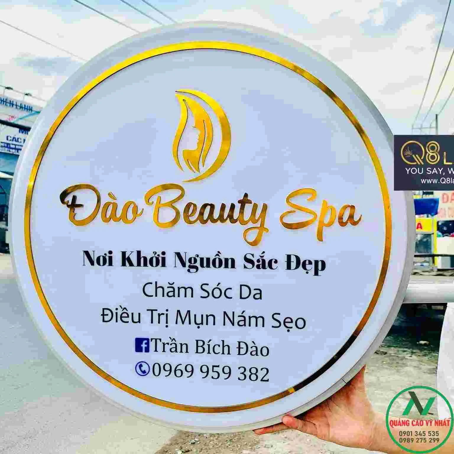 BẢNG HIỆU HỘP ĐÈN hộp đèn spa