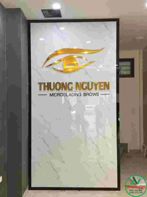 LOGO CHỮ NỔI TRANG TRÍ VĂN PHÒNG logo chữ nổi alu gương