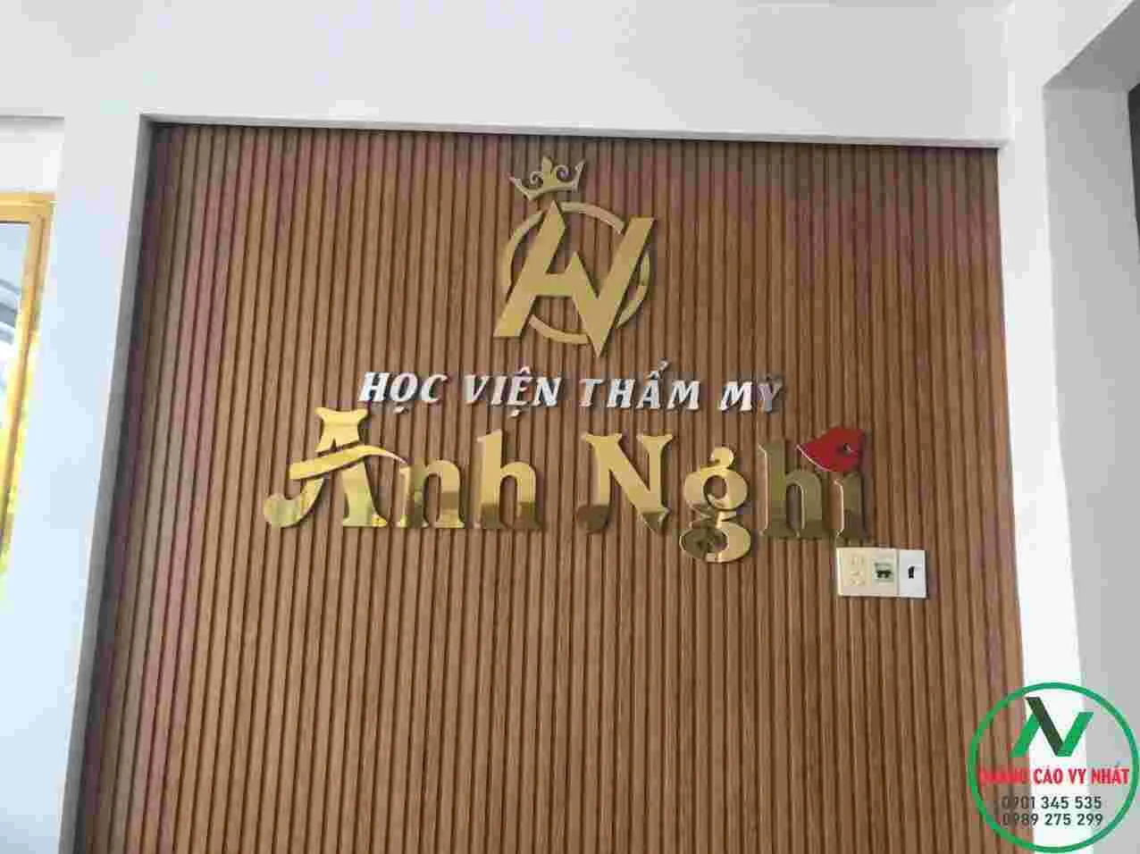 LOGO CHỮ NỔI TRANG TRÍ VĂN PHÒNG mẫu logo chữ nổi inox