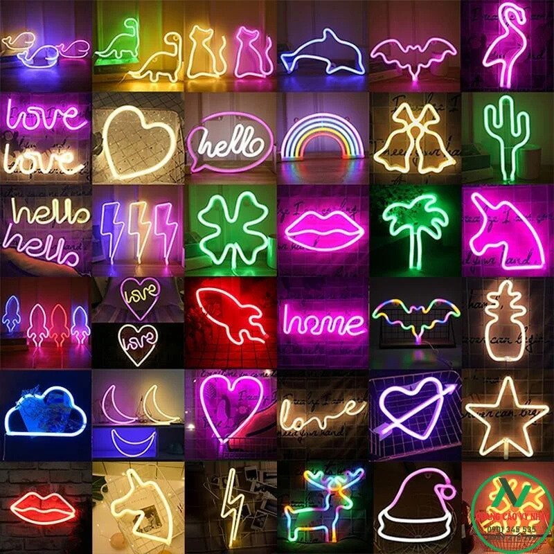 Trang trí Led Neon sign sự kiện trang trí neon sign theo mẫu