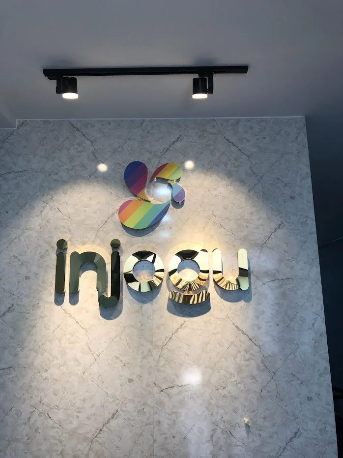 Gia công chữ nổi inox đèn Led giá rẻ chữ nổi inox vàng bóng