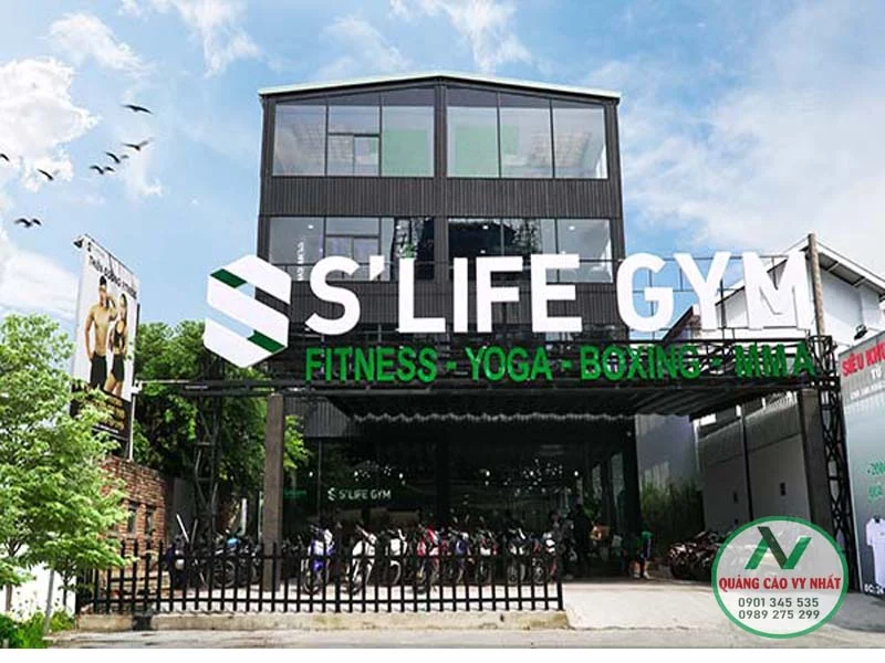 Thiết kế bảng hiệu phòng Gym đẹp, giá rẻ Quận 12 Bảng hiệu chữ nổi