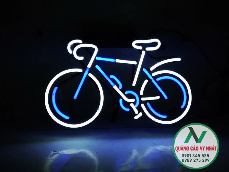 Logo xe đạp đèn Led
