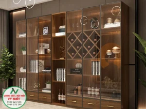 Tủ rượu gỗ MDF