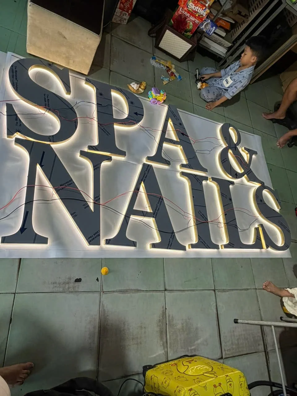 Bảng hiệu chữ nổi đèn Led Spa, Nail xuất đi Mỹ chất lượng, giá siêu tốt Bang hieu Chu noi den Led SpaNail xuat di My Quang Cao Vy Nhat10