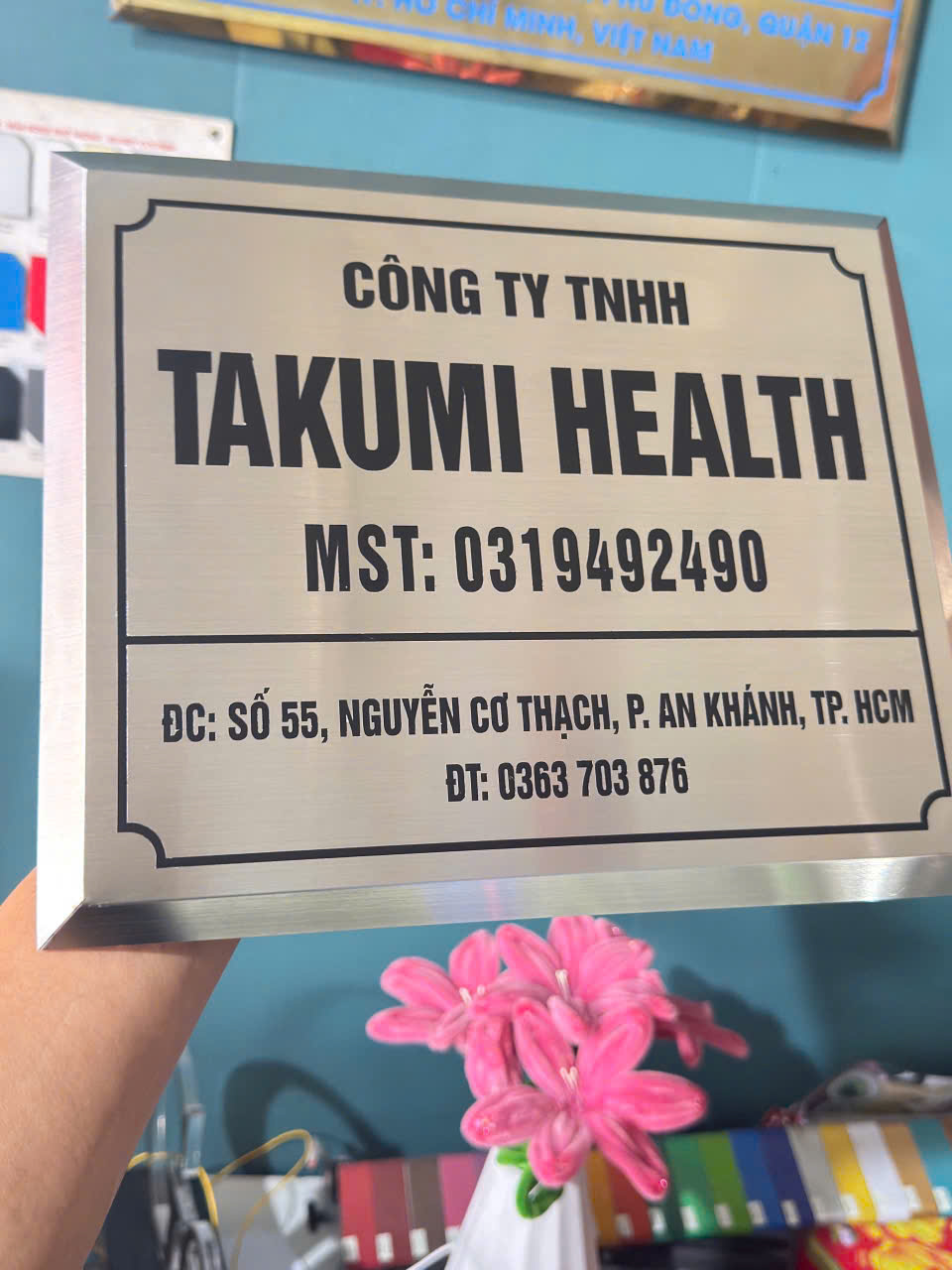 Bảng tên công ty inox ăn mòn giá xưởng, lấy liền Bang ten cong ty inox an mon gia xuong lay lien Quang cao Vy Nhat 1